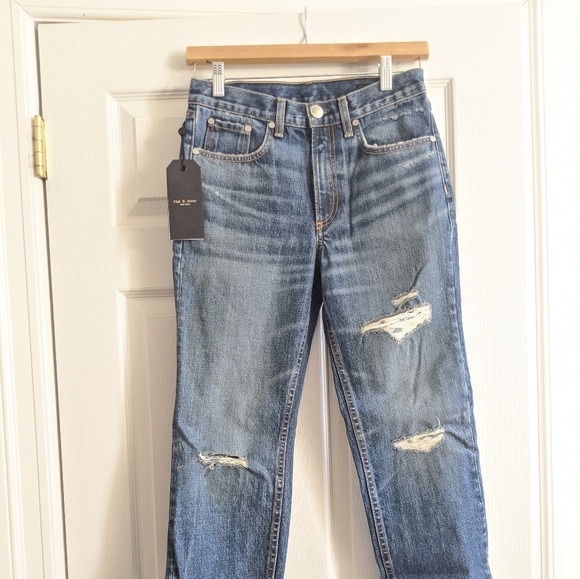NWT Rag & Bone Distressed Ankle Jean - Picture 5 of 6